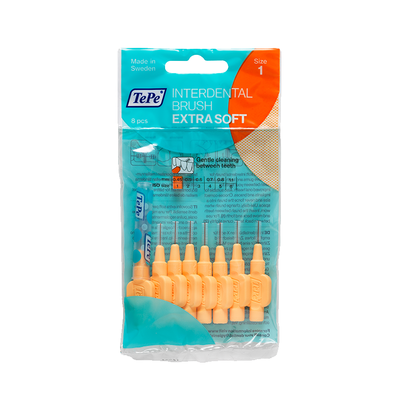 TePe Mellemrumsbørste Extra Soft Orange - 8 stk