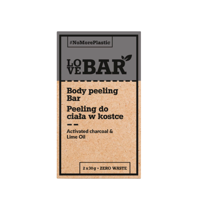Love Bar Body Peeling Bar Activated Charcoal & Lime Oil 2 x 30g (30 g)
