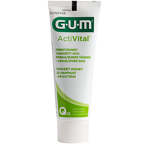 GUM Tandpasta Activital Flour Q10 - 75 ml