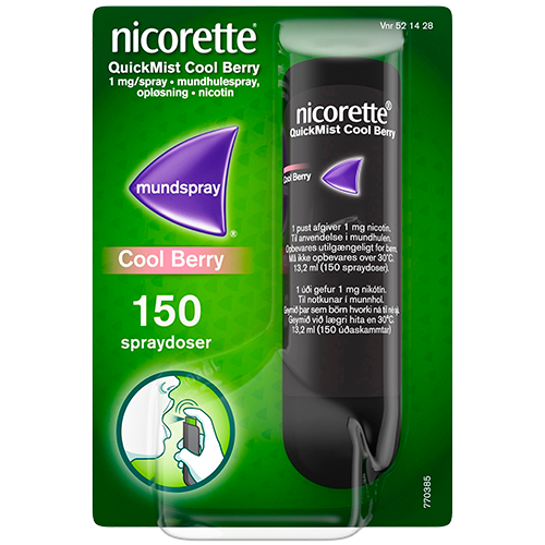 Nicorette QuickMist Cool Berry 1 mg/spray (1 stk)