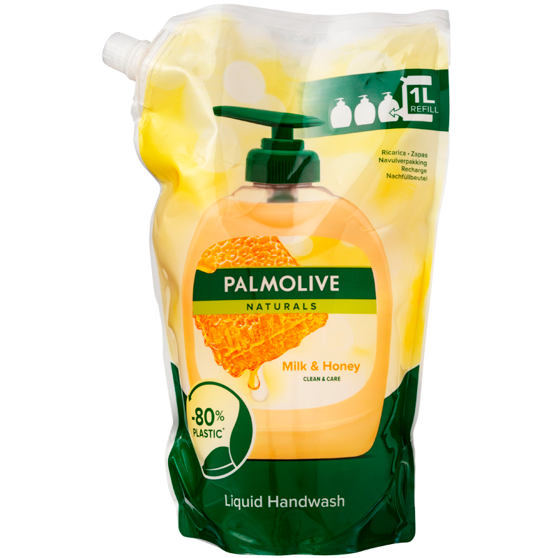 Palmolive Flydende Håndsæbe Milk & Honey Refill (1000 ml)