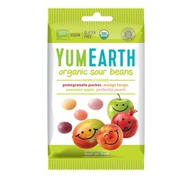 Yum Earth Sour Beans Syrligt Slik Ø - 50 g