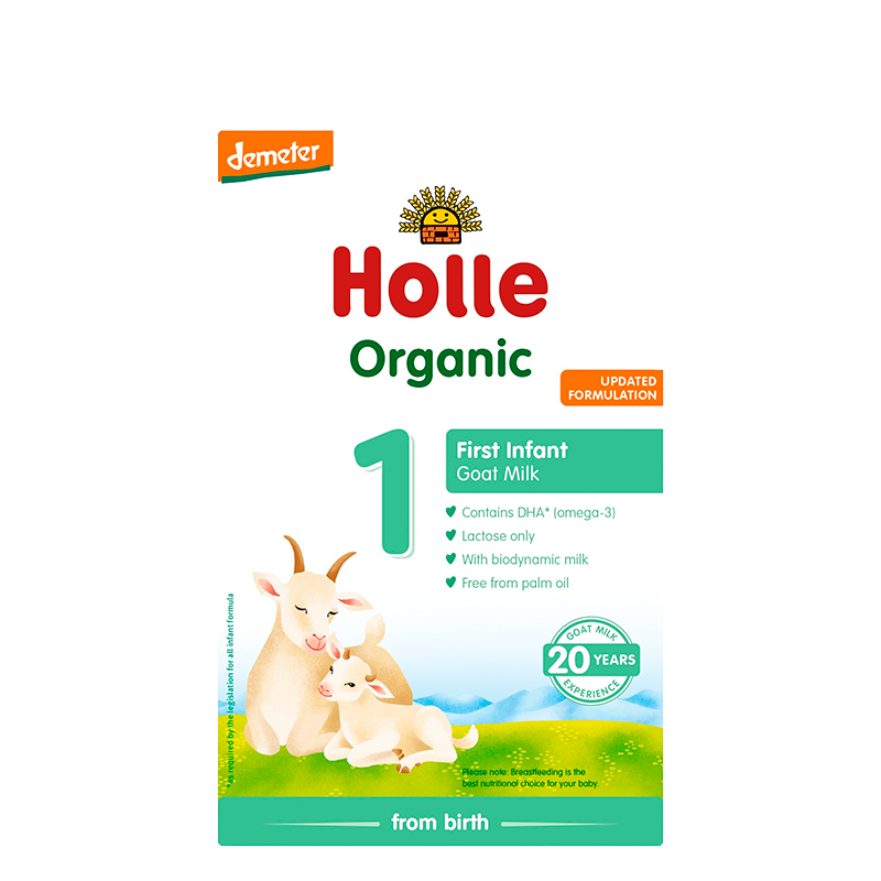 Holle Basis 1 Modermælkserstatning Gedemælk Ø - Fra 0 mdr. (400g)