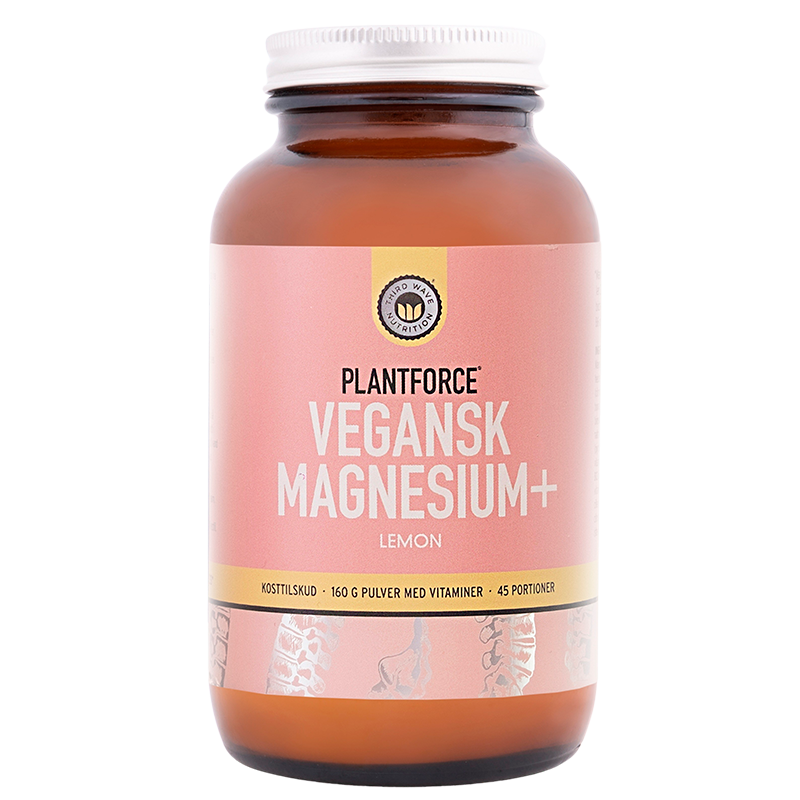 Plantforce Vegansk Magnesium+ Lemon (160 g)