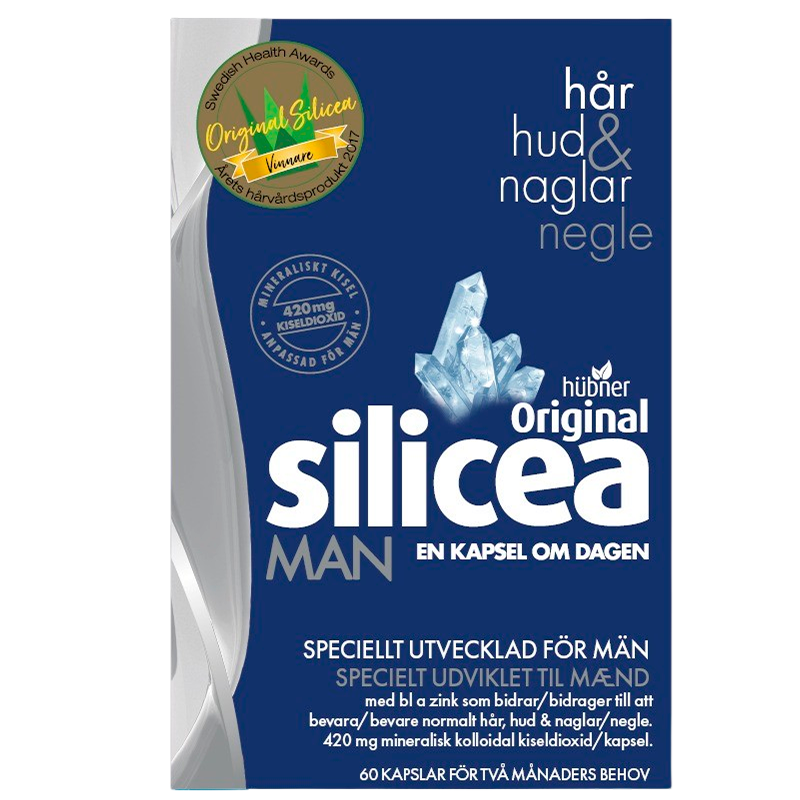 Hübner Silicea Original MAN Hud, Hår & Negle (60 kaps)