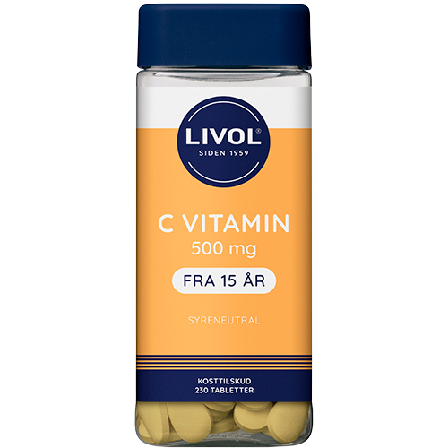 Livol C-vitamin - 500 mg syreneutral - 230 tabletter