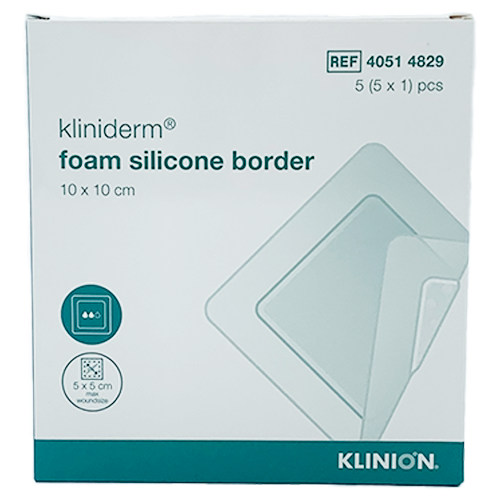 Kliniderm Foam Silikone Lite 10x10 cm - 5 stk