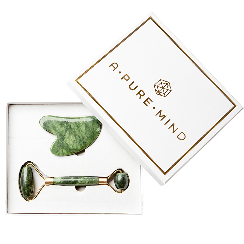 A Pure Mind Faceroller Gua Sha Jade (1 sæt)