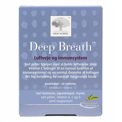 New Nordic Deep Breath - 60 tabs.
