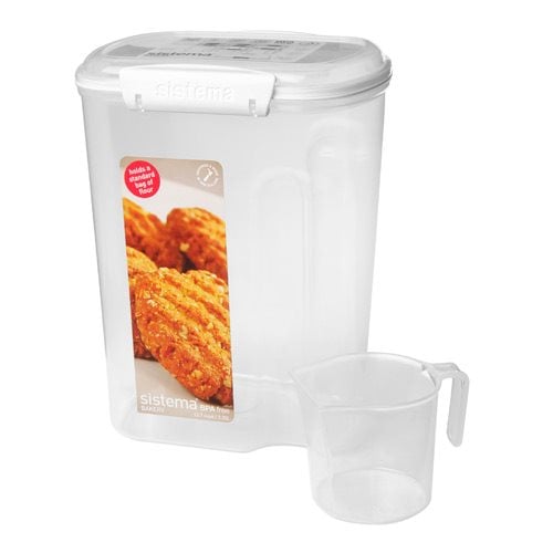 Sistema Opbevaringsboks m.kop hvid bakery - 1 stk.