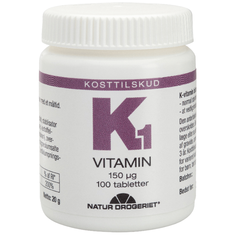 Natur Drogeriet K1-Bitamin 150 mcg (100 tabl)