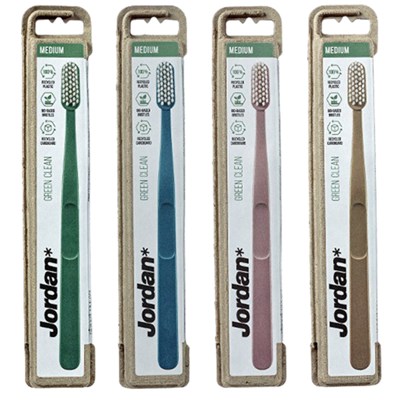 Jordan Green Clean Tandbørste Medium (1 stk)