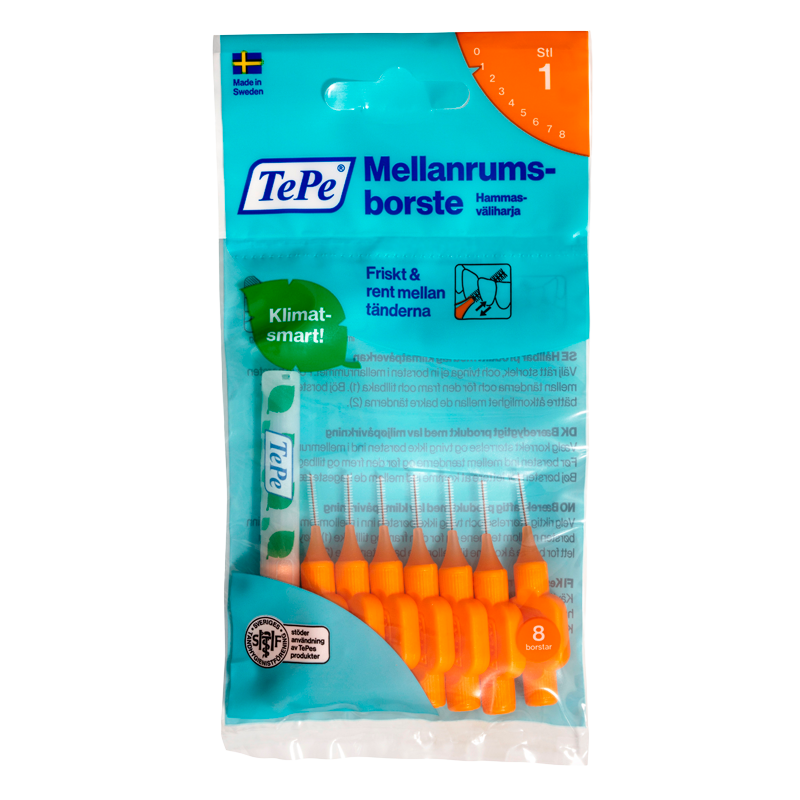 TePe Mellemrumsbørste Orange - 8 stk
