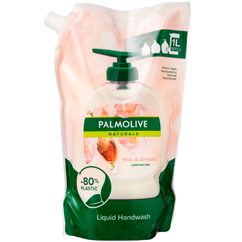 Palmolive Flydende Håndsæbe Milk & Almond Refill (1000 ml)