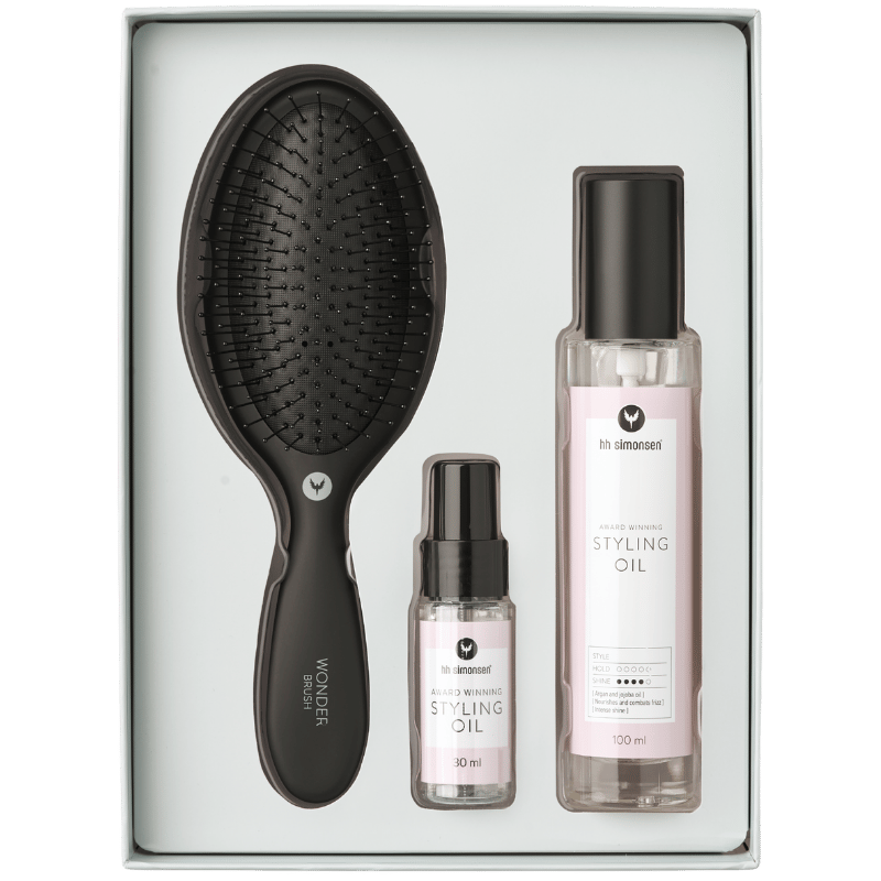 HH Simonsen Styling Oil Gift Box Inkl. Wonder Brush (1 sæt)