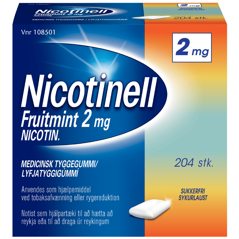 Nicotinell Tyggegummi Fruitmint 2 mg (204 stk)