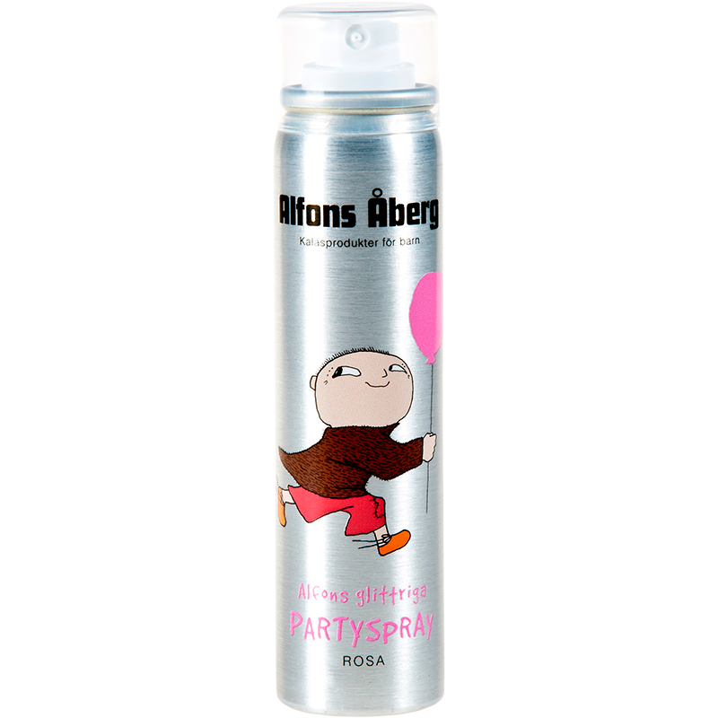 Alfons Åberg Glitrende Partyspray Rosa (80 ml)