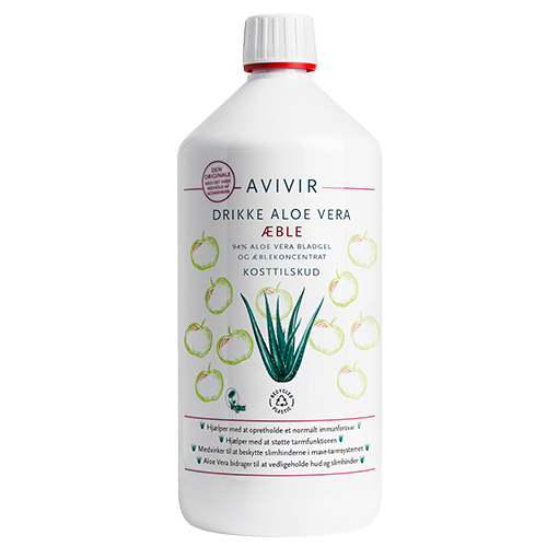 Avivir Drikke 94%  Aloe Vera æble - 1 ltr.