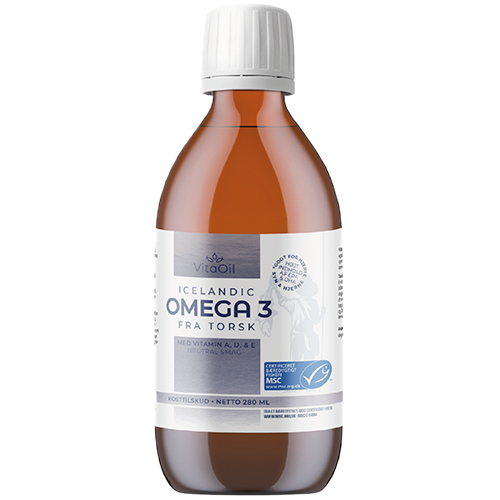 VitaOil Icelandic Omega 3 Fra Torsk (280 ml)