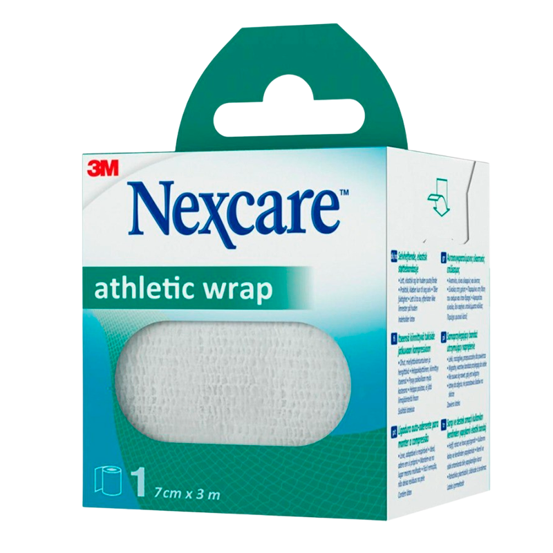 Nexcare Athletic Wrap Hvid - 7 cm x 3 m (1 stk)
