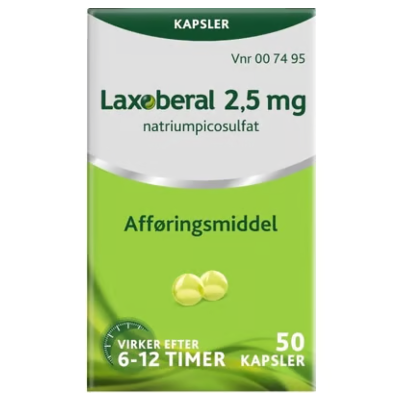 Laxoberal Kapsler 2,5 mg - 50 stk