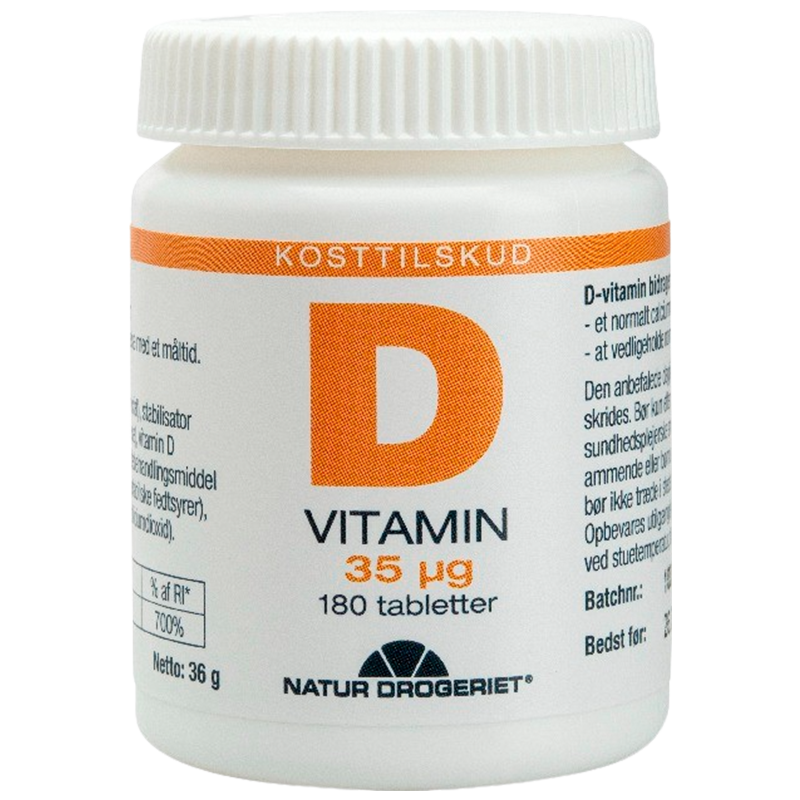 Natur Drogeriet D vitamin 35 ug (180 tabl)