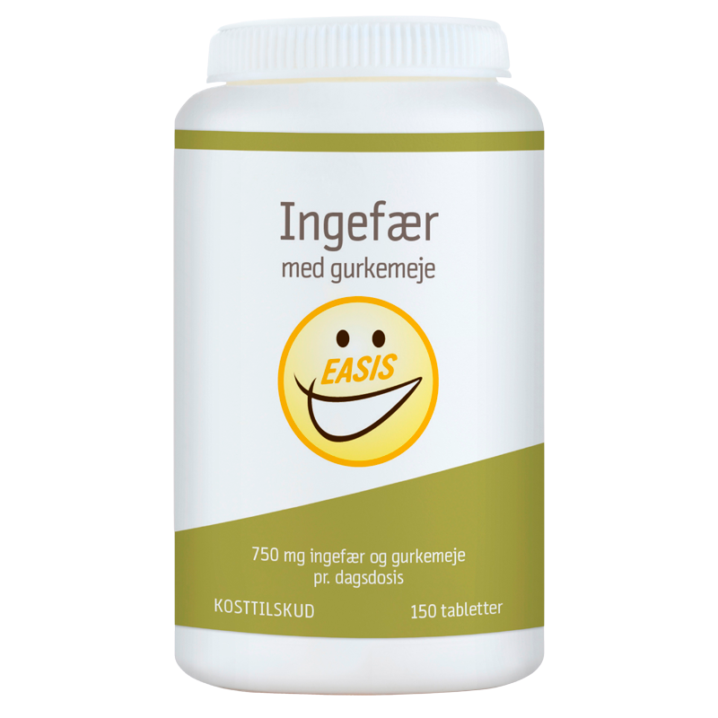 EASIS Ingefær Med Gurkemeje (150 tabs)