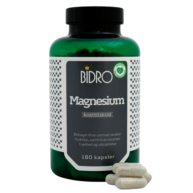 Bidro Magnesium Vegansk - 180 kap.