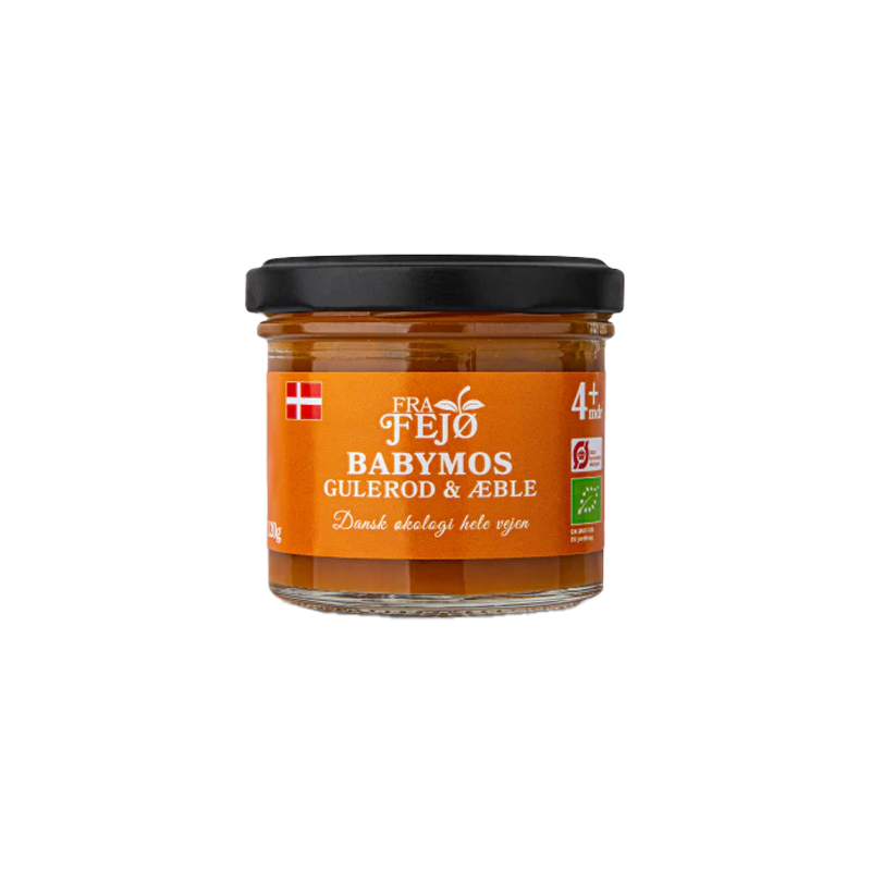 Fra Fejø Babymos Gulerod/Æble Ø (120 g)