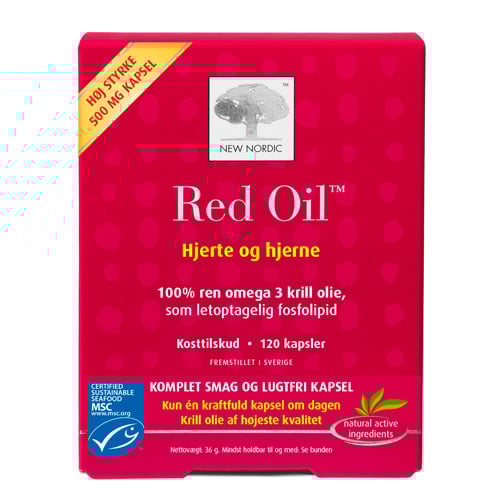 New Nordic Red Oil omega-3 krill olie - 120 kaps.