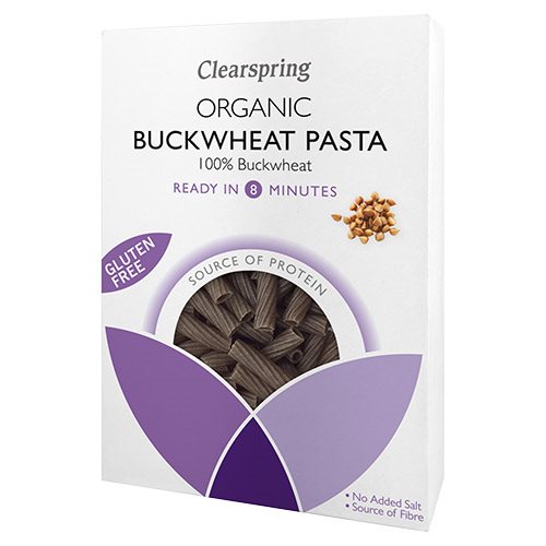 Clearspring Boghvede Pasta Tortiglioni Ø - 250 g.