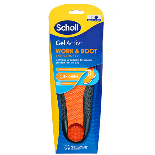 Scholl Gel Activ Insole Work & Boot (L) (1 sæt)