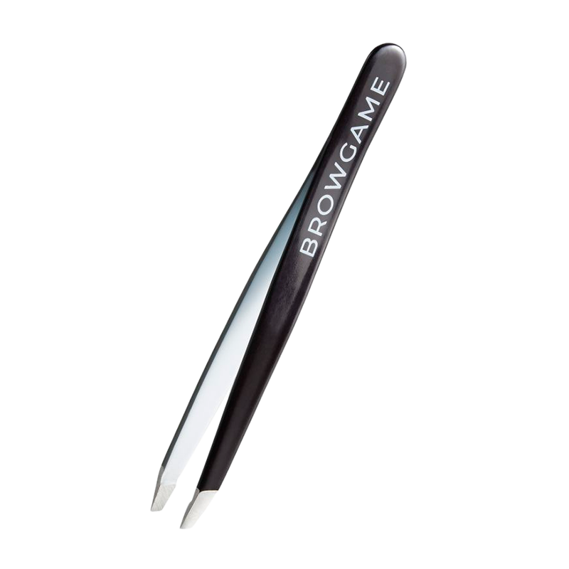 Browgame Signature Tweezer Slanted Black & White - 1 stk
