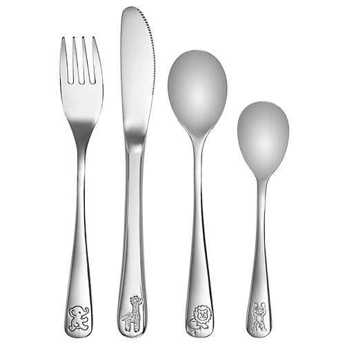 Reer Børne Bestik Rustfrit Stål - 4 stk