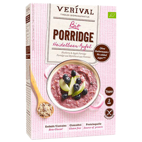 Verival Grød Blåbær/Æble Ø (350 g)