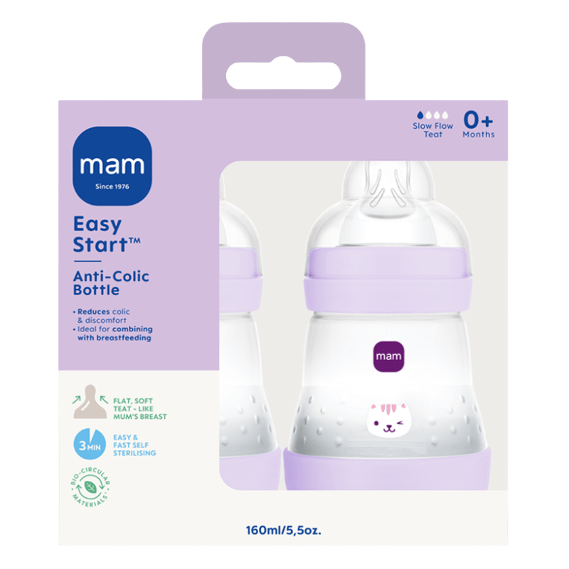 MAM Easy Start Anti Colic Pink (160 ml) (2 stk)