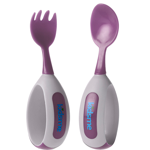 Kidsme Ske & Gaffel Plum (1 sæt)