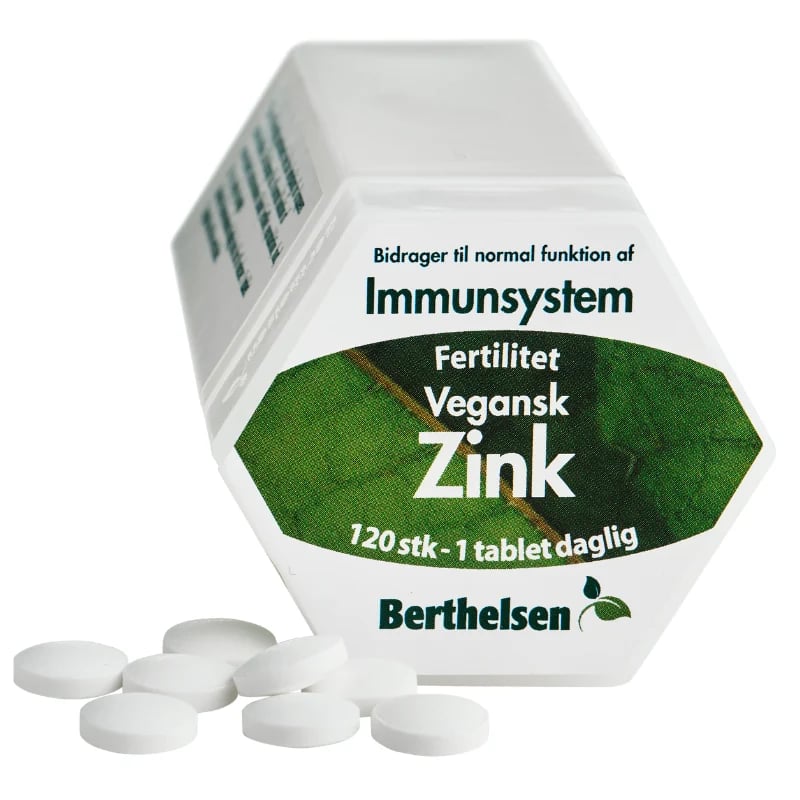 Berthelsen Zink 20 mg - 120 tabs.