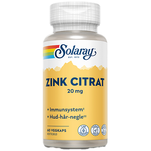 Solaray Zink Citrat - 60 kaps.
