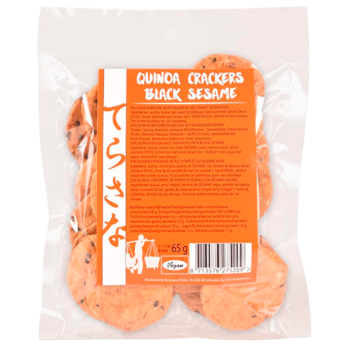 Rømer Quinoa Crackers M. Sorte Sesamfrø (65 g)