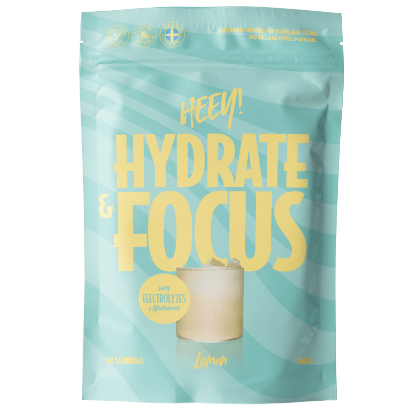 Heey! Hydrate & Focus Electrolytes + Lions Mane Lemon (240 g)