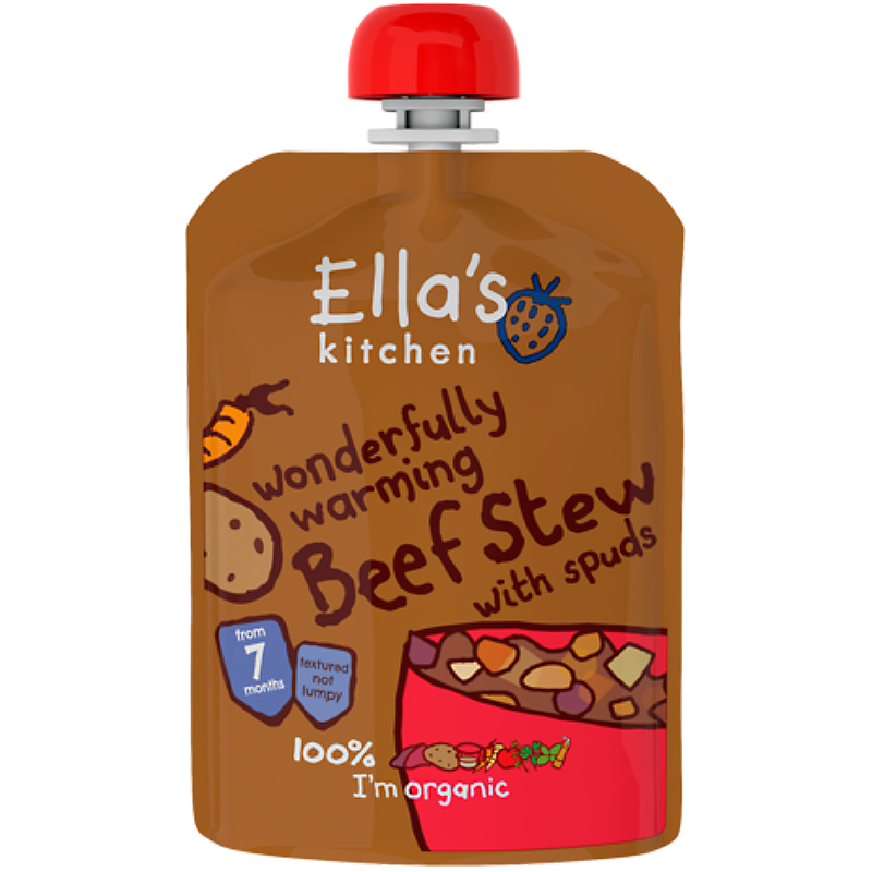 Ellas Kitchen Babymos Oksekød/Kartoffelgrøntsager Ø 7 Mdr - 130 gr