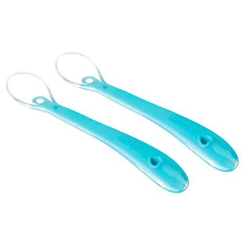 Kidsme Silicone Spoon Aquamarine (2 stk)