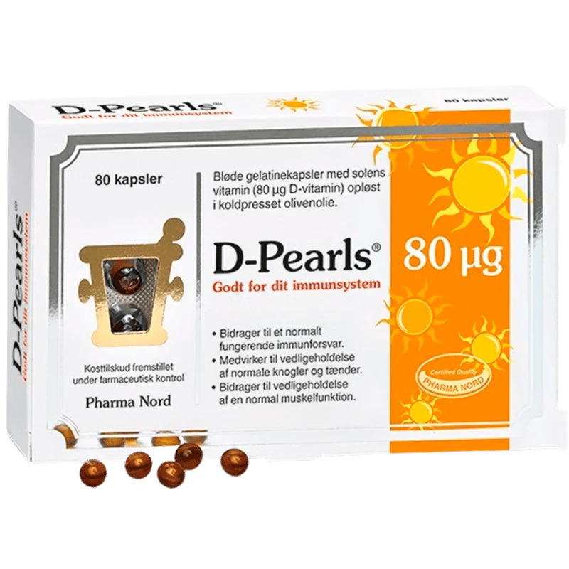 Pharma Nord D Pearls stærk 80 μg - 80 kaps