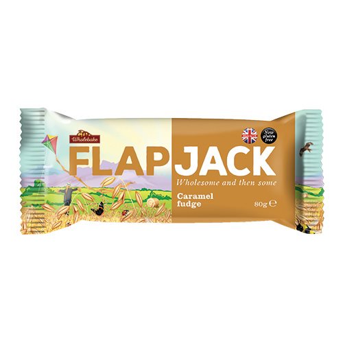 Flapjack m. karamel Wholebake (80 g)