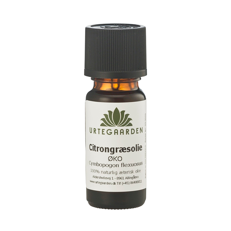 Urtegaarden Citrongræsolie Æterisk Olie - 10 ml.