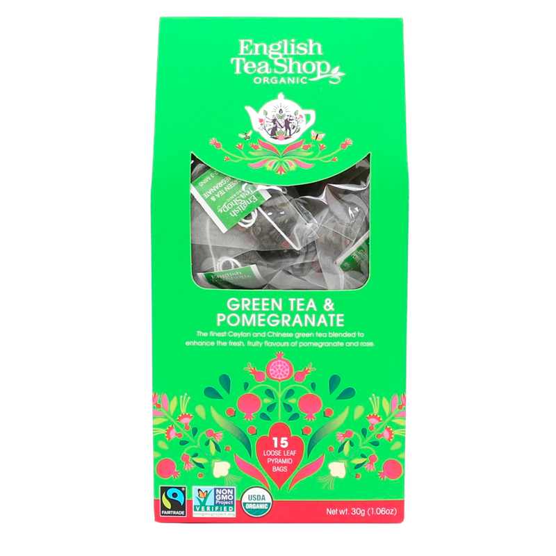 English Tea Shop Green Tea & Pomegranate Ø  (15 stk)