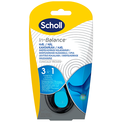 Scholl In-Balance Smertelindrende Indlægssål Hæl, S: Str 37-39,5 (2 stk)