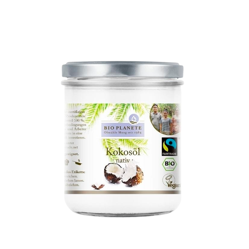 Bio Planete Økologisk Koldpresset Jomfru Kokosolie - 400 ml