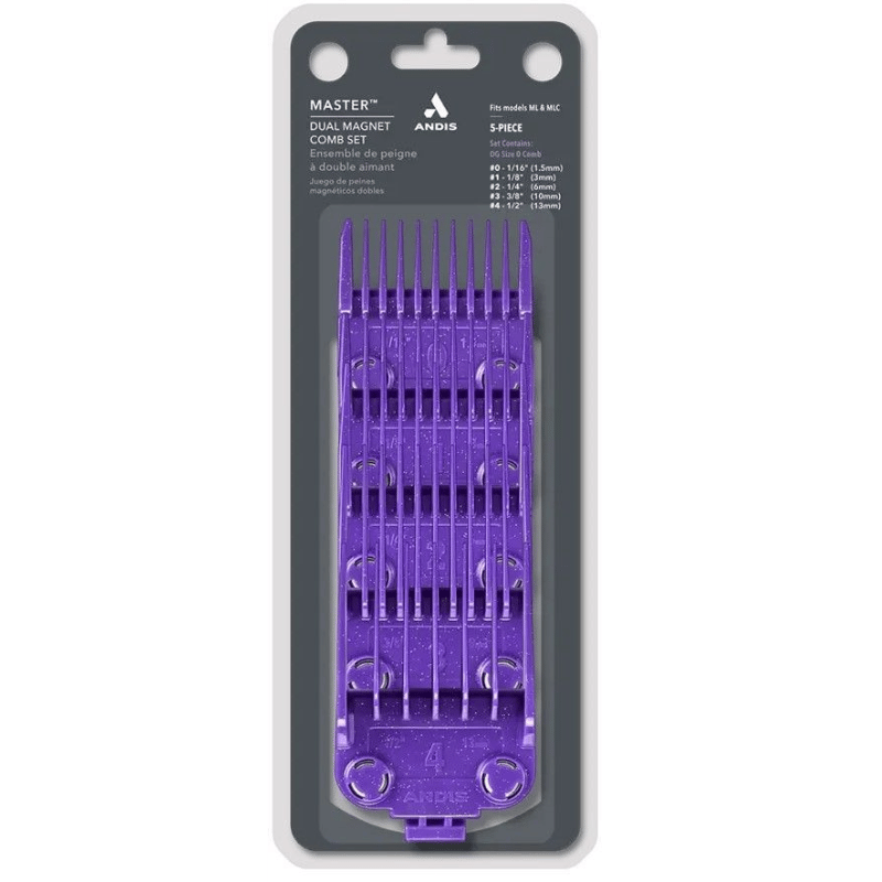 Andis Master Dual Magnet Small 5-Comb Set (1 Sæt)